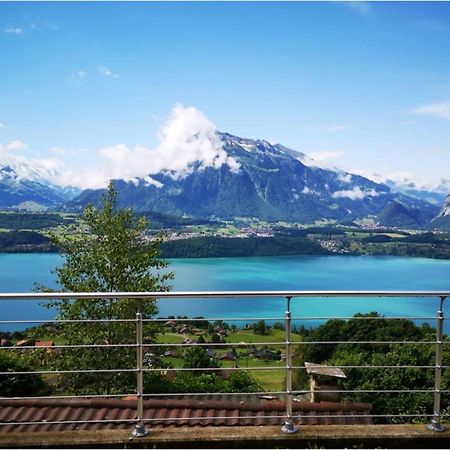 Chalet With View Of The Mountains And The Thun Lake Sigriswil Exterior foto