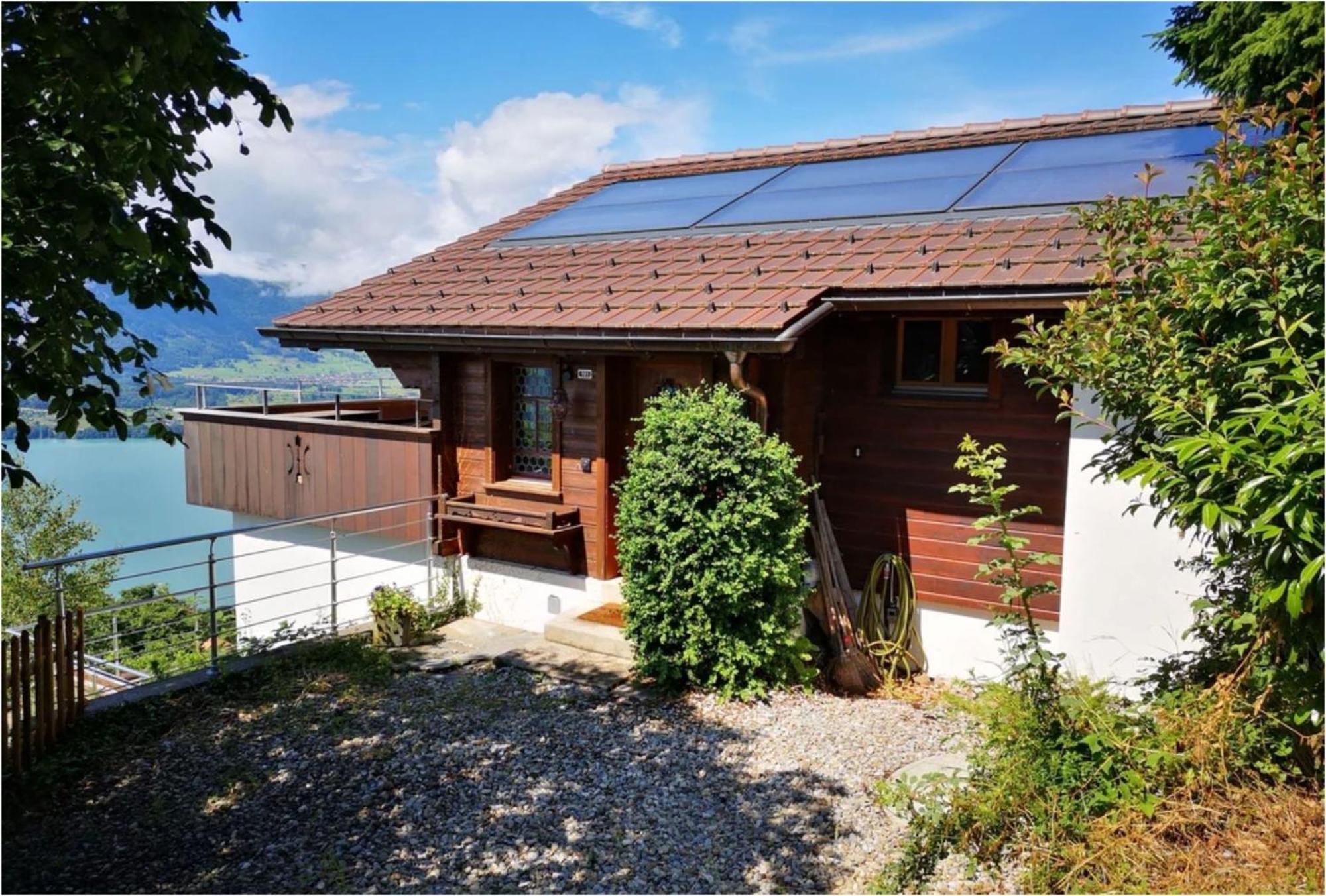 Chalet With View Of The Mountains And The Thun Lake Sigriswil Exterior foto